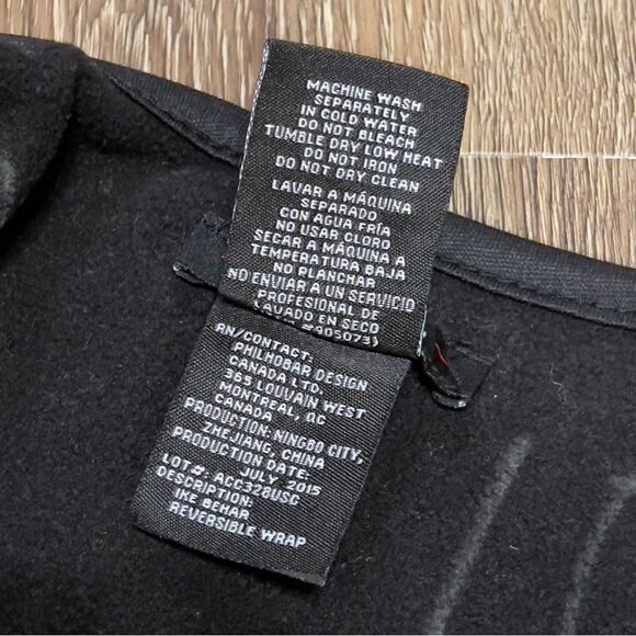 Ike Behar Fleece Colorblock Fashion Wrap One Size - Picture 13 of 13